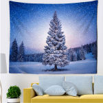 Kodukaunistused Gobel&auml;&auml;n J&otilde;ulud lumi J&otilde;ulupuu tr&uuml;kk Pol&uuml;ester seinariide Tuba Seinakaunistus Taust Kangas tapiz navide&ntilde;o 100x75cm