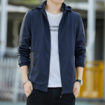 Kevadine ja s&uuml;gisene vabaaja t&otilde;mblukuga kapuutsiga pilootjakk Meeste noorte lukuga jope M