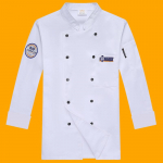 Hingav Chef Uniform Solid Color Plus Size Pure XXXXL valge