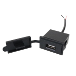 12v/24v &uuml;he USB-autolaadija pistikupesa 5v 2,4a toiteadapteri ruudukujuline tulekindel autodele ja mootorratastele black