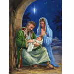 T&auml;ielik 5D DIY teemantmaal T&auml;iskandiline/&uuml;mmargune puur Religioosne figuur Tikkimiskomplektid Ristpistes Kingitus Kodukaunistuse kingitus Round 20x30cm valge