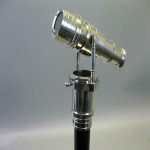 Uue disainiga teleskoop puidust jalutuskepp, kroomitud stiilis k&auml;epidemega jalutuskepp, teleskoop, t&ouml;&ouml;k&auml;epide, suurep&auml;rane aurupunki kingitus