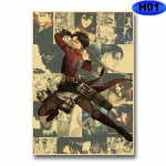 R&uuml;nnak titanitele 4. hooaeg Plakat Retro J&otilde;upaberist Plakatid Seinakleebised Kodu Anime Sisekujundus &Otilde;ppimistuba Baar Kohvik Seinakunst Maal 30x21cm