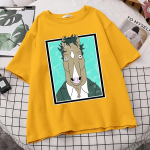 HorseUnisex isikup&auml;ra mustriga T-s&auml;rgid Unisex Korea trend Tops l&uuml;hikeste varrukatega S-3XL Unisex s&auml;rk Disain Naljakas unisex T-s&auml;rgid L