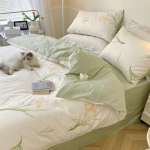 Ins stiilis suvevoodi neljaosaline komplekt puhtast puuvillast pastoraalne tekk lina voodilina voodipesu &uuml;hiselamu kolmeosaline tekikott 1.2m bed sheet model-3PCS