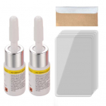 Autoklaaside parandamise vedelik auto esiklaasi pragude parandamise t&ouml;&ouml;riista DIY Fix Kit 2Pcs White Bottle + Tools