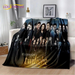 Twilight Saga HD-prinditud pehme pl&uuml;&uuml;sist tekk, flanelltekk elutuppa magamistoa voodidiivani piknikukate lastele 75x100cm (30x40inch)