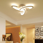 3/6 peaga kaasaegne akr&uuml;&uuml;l laevalgusti LED-l&uuml;htritega lamp elutuppa magamistuba koduvalgusti jahe/soe valge h&auml;mardatav