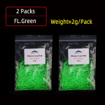 Bimoo 2g/pakk &uuml;lipeened silikoonist laperdavad jalad Dub kummist jalad Stonefly Nymph Dry Wet Flies jala keha k&auml;rbse sidumismaterjal roheline