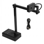 4K USB-dokumendikaamera 16 MP veebikaamera visualiseerija pildi &uuml;mberp&ouml;&ouml;ratav kokkupandav reaalajas demo-veebikonverentsi jaoks must