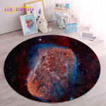 HD Galaxy Universe Space Stars &uuml;mmargune vaip, vaip elutoa jaoks, laste magamistoa diivan, m&auml;ngutoa sisustus, libisemiskindel p&otilde;randamatt 60cmx60cm