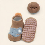 Lastele T&uuml;drukutele Poiste Sokid Libisemisvastased Puuvillased Beebi sokid T&uuml;drukutele Poistele Vabaajaprint Talvine Paks Soe V&auml;ikelaste Laste Sokid Libisemiskindlad 3-5Y(L)