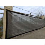 Terrassi tagaaia v&otilde;rkv&otilde;rk tihenditega, veekindel kerge PE, 2x1 meetrit vastupidav v&auml;litingimustes