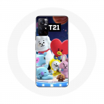 &Uuml;mbris Xiaomi Redmi Note 11s 5G BTS Bangtan Sonyeondan BT21 Tata Chimmy Cooky Rj Koya Shooky Et Mang jaoks