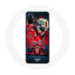 Oppo A53 vormel 1 juhtum Sebastian Vettel, F1 piloot, punane