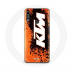 Valge oranži taustaga &uuml;mbris Huawei p30 lite KTM Logo jaoks