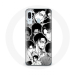 Coque pour Samsung Galaxy A20e Attaque des Titans Manga Levi Ackerman