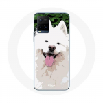 Coque pour Vivo Y21s 2021 / Y21 2021 Samoy&egrave;de Blanc Race de chiens