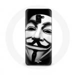 &Uuml;mbris Samsung Galaxy A8 Plus We Are Legion Anonymous Mask jaoks