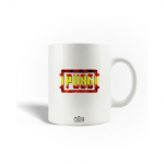 Mug en C&eacute;ramique Pubg Logo Jaune Rouge