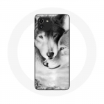 Coque pour Samsung Galaxy A03 Loup Duo animaux