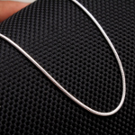 H&otilde;bedane Snake Chain, 925 Sterling Silver, Unisex ehted, kingitused talle, Statement ehted 16"