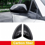 Auto Auto s&uuml;sinikkiust k&uuml;ljetahavaate peegli korgi kaane korpuse trimm Toyota C-HR CHR 2016 2017 2018 tarvikutele Carbon fiber