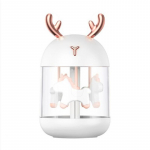 Usb &otilde;huniisutaja Cute Antlers Rabbit Ears 300ml veepaak aroomi difuusor &ouml;&ouml;valgus udu pihusti Antlers - White