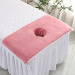 40*80cm Beauty SPA massaaživoodi Bandana Coral Toweling n&auml;or&auml;tik auguga massaažilaua plankumisega 40*80cm