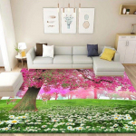 3D P&otilde;randamatt Vaibad K&ouml;&ouml;k Rannalained Jooksva Vaip K&ouml;&ouml;k Pestav Libisemiskindel Elutoa Vaip Mereline Vannimatt Imav 80*120cm