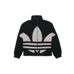 Adidas Originals kontrastne suur logo mustriga sherpa jope meestele Jakid Must GC8695 M