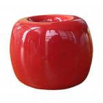 Hambaharjahoidja Mini keraamiline hambaharja alus, &otilde;&otilde;nsa disainiga mitmeotstarbeline pliiatsihoidja kodu vannituppa punane