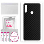 apgo Protective Skin Sticker for the back compatible with Lenovo Z6, Wrap Film, Foil, Vinyl - Pattern Carbon Black