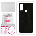 apgo Protective Skin Sticker for the back compatible with Alcatel 1L Pro, Wrap Film, Foil, Vinyl - Pattern Matrix
