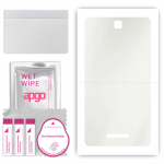 apgo MATTE Protective Skin Sticker for the back compatible with Kruger&Matz EAGLE 702, Wrap Film, Hydrogel Film, Flexible, Soft TPU with positioning l