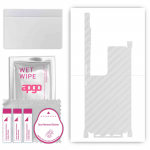 apgo Protective Skin Sticker for the back+sides compatible with Samsung Galaxy S21 Ultra 5G, Full Wrap Film, Foil, Vinyl - Pattern Transparent Carbon