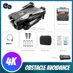 Uus Z908max intelligentne takistuste v&auml;ltimise droon ESC HD lainurk kahe kaameraga Wifi Fpv Quadcopter Optical Flow Rc helikopteri m&auml;nguasi 1B must