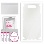 apgo Protective Skin Sticker for the back+sides compatible with Samsung Galaxy A80, Full Wrap Film, Foil, Vinyl - Pattern Matte Transparent