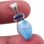 Natural Republic Larimar, Kianiit 925 Prooviga H&otilde;be Ripats 1.25'' g5D43