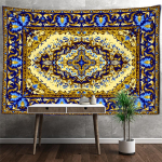 Retro Mandala seinavaip Seinaripp Boheemlaslikus stiilis Ps&uuml;hhedeelne n&otilde;idus Tapiz Hipi Magamistoa vaip Kodukaunistus 400x220cm