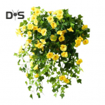 Kunstlik Morning Glory Lill Realistlik kodukontori laud, keskosa pulmade kukutamine Kunstlik petuunia lill, rippuv v&otilde;ltslilleseade