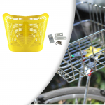 Bicycle Basket Cargo Rack Pet Carrier Universal Easy to Install Front Bike Storage kollane