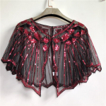 Naiste r&auml;tik helmestega litritega Deco &otilde;htune keeb Cover Up pulmakleit Sall beež