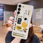 L&auml;bipaistev &uuml;mbris Samsung Galaxy S22 S20 FE S21 S10 S9 Plus Note 20 Ultra 10 Lite 9 jaoks Pehmest TPU-st telefoni kest Joonisfilm Astronaut Samsung S21 5G