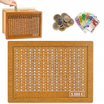 Puidust panga Retro panga hoiukarp gradueeritud numbritega One Size
