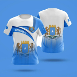 Somaalia lipum&auml;rk 3D prinditud v&otilde;rk pol&uuml;ester T-s&auml;rk Top Suvine T-s&auml;rk Meeste l&uuml;hikesed p&uuml;ksid varrukad Spordir&otilde;ivad XXL