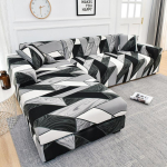 Elutoa elastikdiivanikatted L-kujulise diivani jaoks vaja osta 2 t&uuml;kki Veniv nurga diivanikate &Uuml;lekatted Tugitool 1/2/3/4 kohaline 1-seater 90-140cm gray