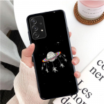 Moon Astronaut telefoni&uuml;mbris Samsung Galaxy A35 A55 A54 A15 A25 A05s A05 A22 A24 A52 A33 A34 M34 M14 M54 M23 jaoks A54