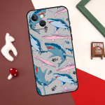 Metsik Shark Animal &uuml;mbris iPhone'i 13 12 14 15 Pro Max Mini 7 8 Plus SE 2020 X XS MAX XR 11 14 15 Pro Max katte&uuml;mbrise jaoks iPhone 14