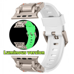 Pehme silikoonist r&otilde;ngasrihm Apple Watch 49mm 45mm 44mm 42mm meestele Spordirihm Iwatch Series 9 8 7 6 5 Se Ultra 2 Luksuslik k&auml;ev&otilde;ru 42mm 44mm 45mm valge